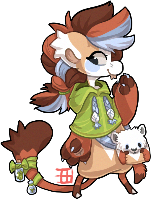Red And White Giant Flying Squirrel By Thekingdomofgriffia - Otaku (534x707)