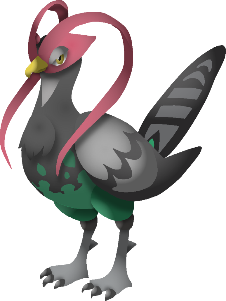 Unfezant Custom Artwork V1 - Flying Type Pokemon Unova (774x1032)