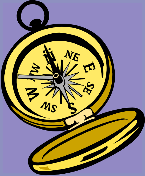 Compass Clip Art - Brujula Dibujo Animado Png (492x596)