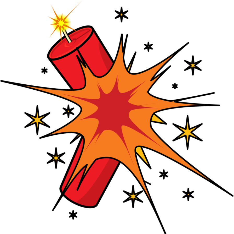 Animated Explosion Clip Art Clipart Image - Dynamite Explosion Clipart (900x898)