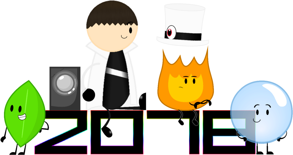 Happy New Year 2018 By Aef-thesupremeagent - Cartoon (1024x552)