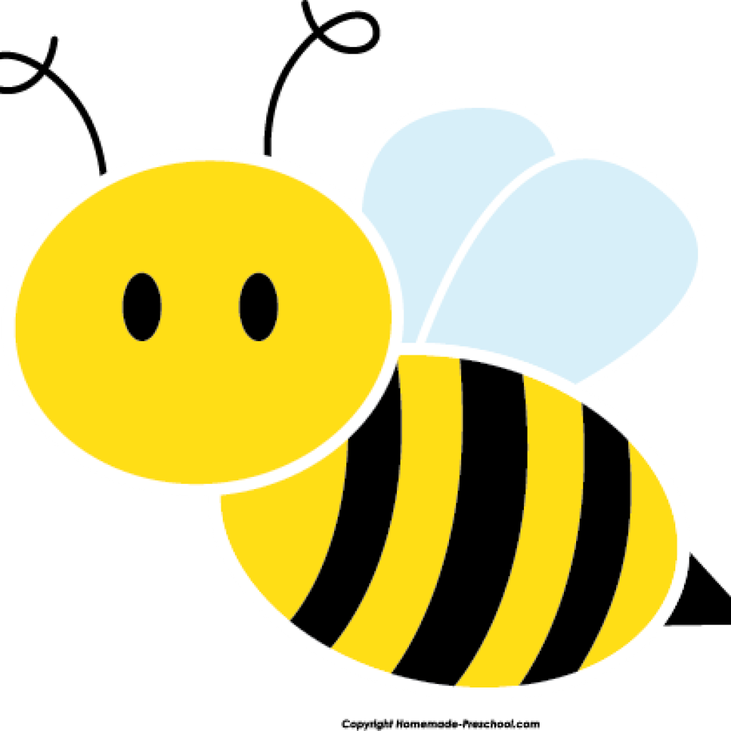 Bee Clipart Free Dinosaur Clipart - Bee Clipart Black And White (1024x1024)