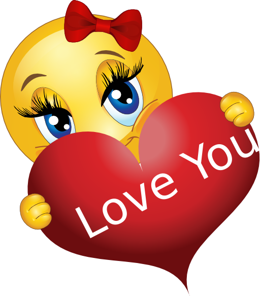 Animated Love Image - Emoji I Love You - (512x583) Png Clipart Download