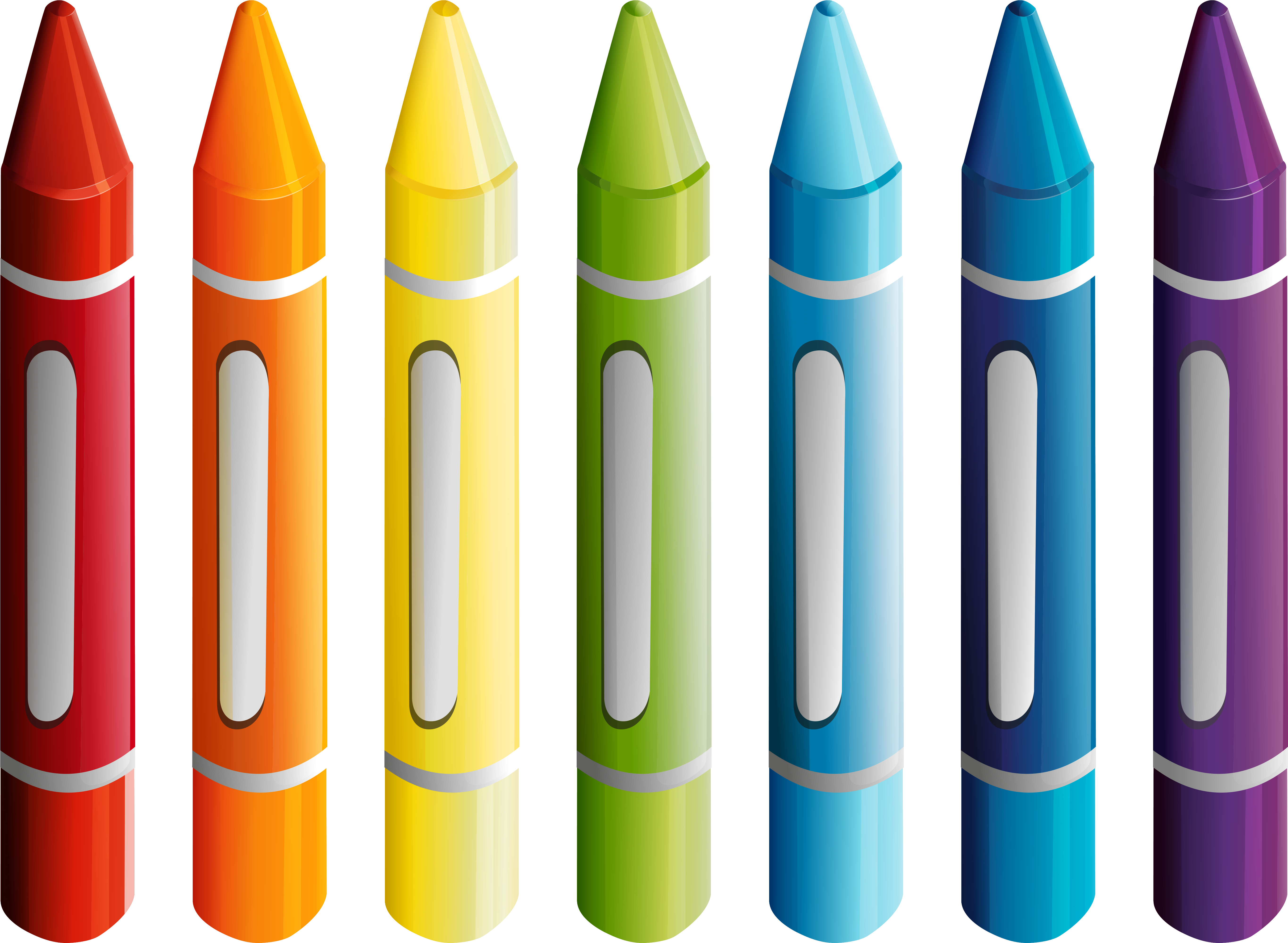 School Clipart Transparent Background - Oil Pastels Transparent Background (5592x4096)