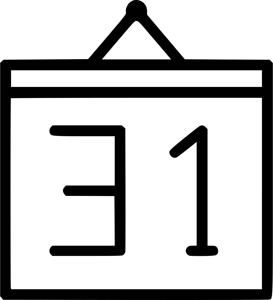 Calendar Number Newyears Eve Celebration December Comments - New Year's Eve (892x980)