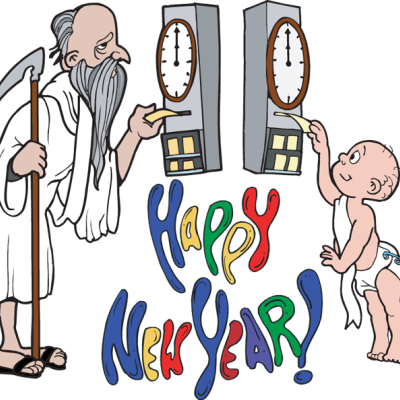 New Years Eve Father Time Clip Art Freequotesclubcom - New Years Baby Clip Art 2018 (400x400)