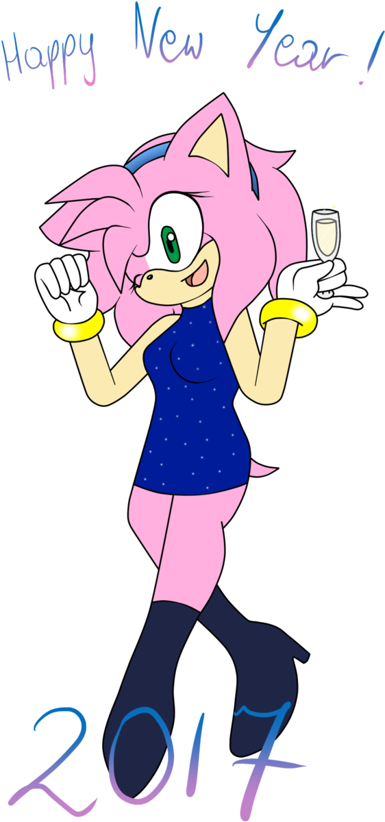 Happy New Year 2017 By Nala6098 - Cartoon (632x1264)