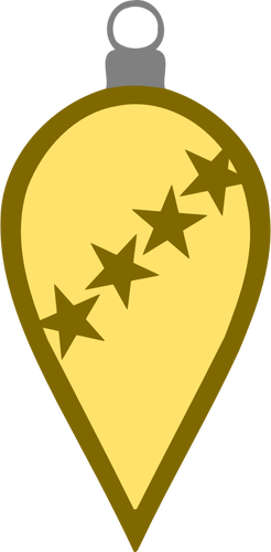 Golden Tree Bauble - Shooting Stars (394x800)