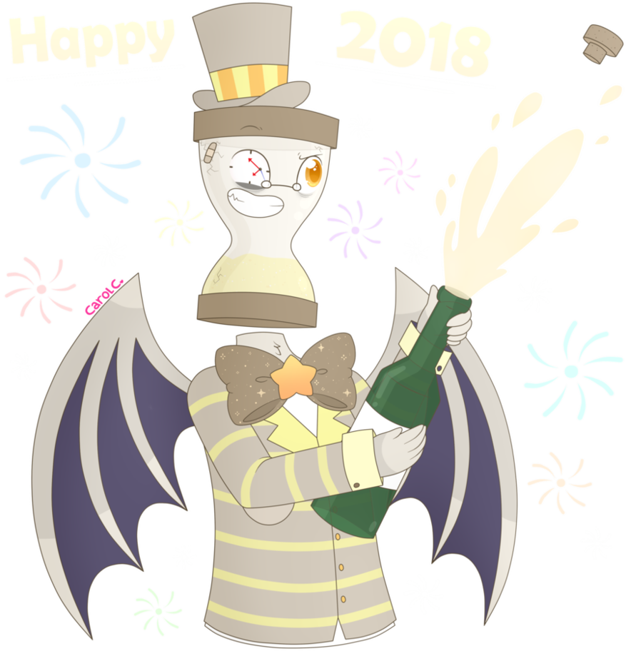 Happy New Year 2018~ By Carol2015 - Illustration (877x912)