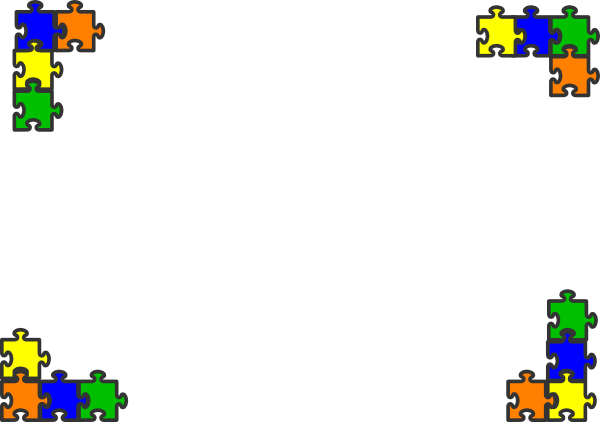 Puzzle Clipart Border Clipart - Transtorno De Espectro Autismo (600x422)