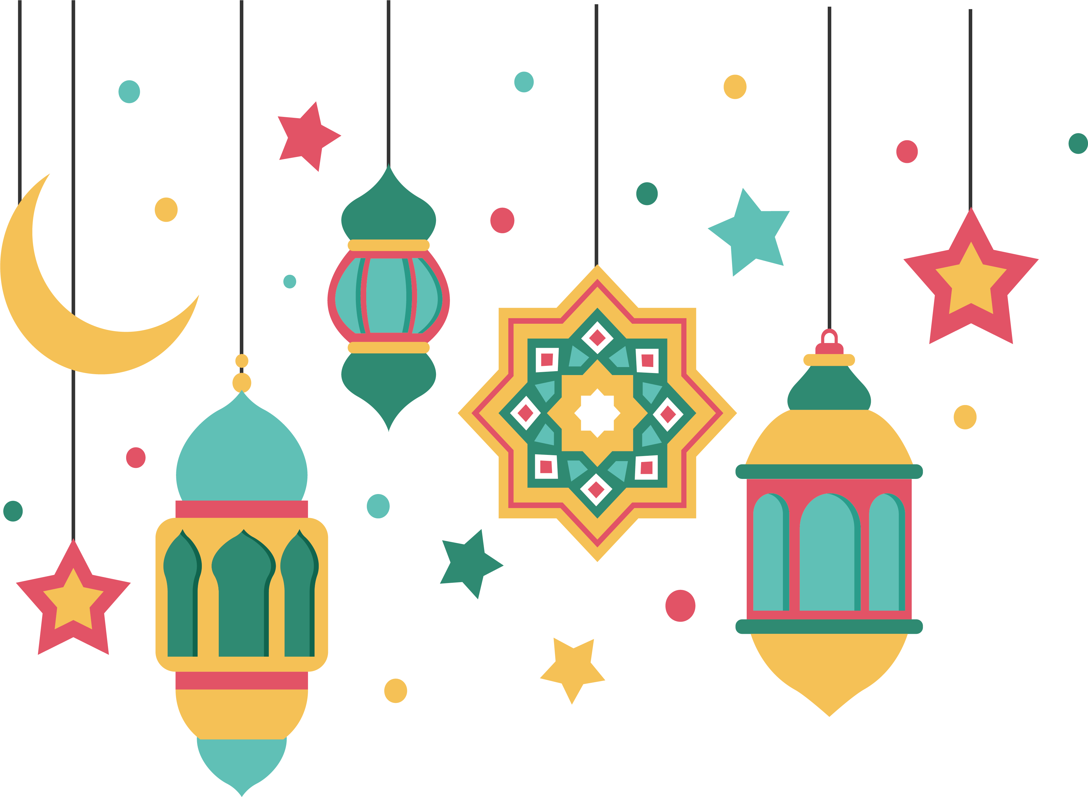Euclidean Vector Web Banner Islamic New Year Muharram - Banner Islamic (3666x2686)