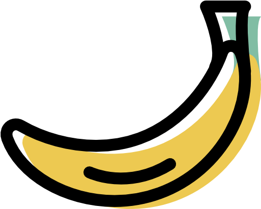 Computer Icons Banana Fruit Food - Banana Desenho Png (512x512)