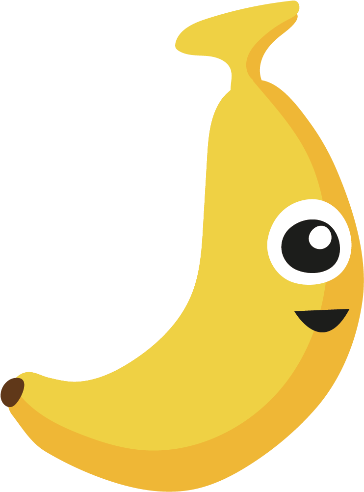Vector Cute Banana - Banana Vector Png - (1135x1135) Png Clipart Download. 