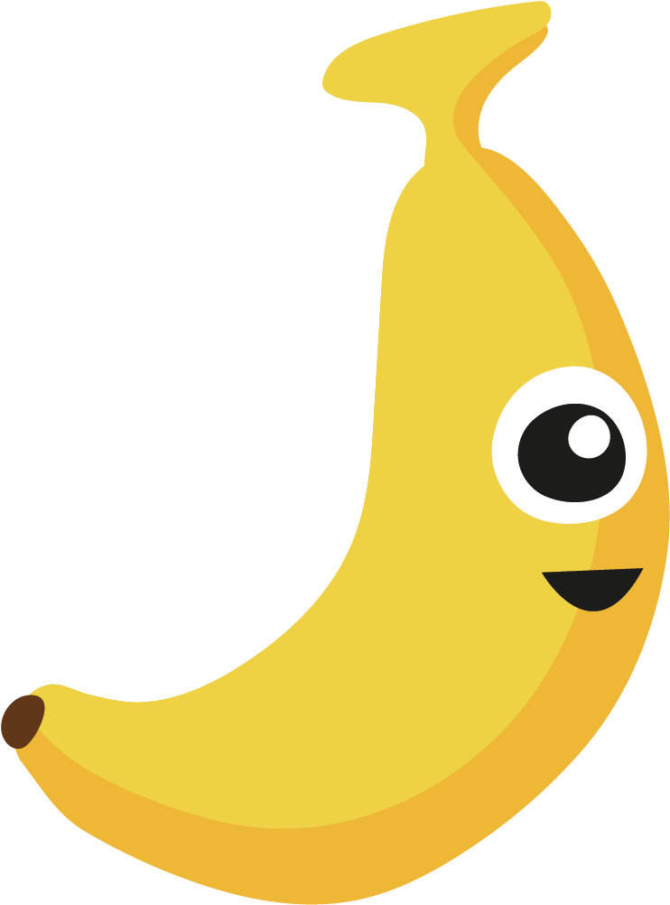 Vector Cute Banana - Banana Vector Png (1135x1135)