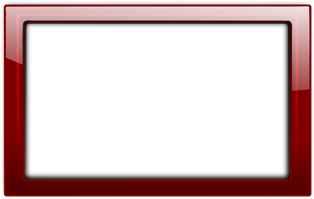 Border, Frame, Glossy, Red - Red Frame (640x406)