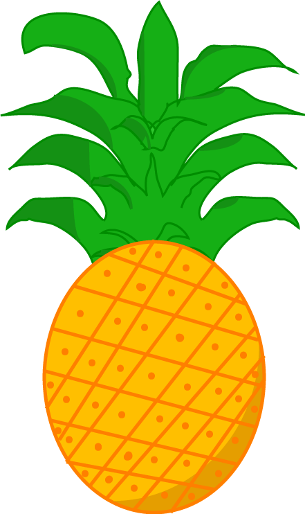 Pineapple Clipart Object - Pineapple Clipart Png (441x742)