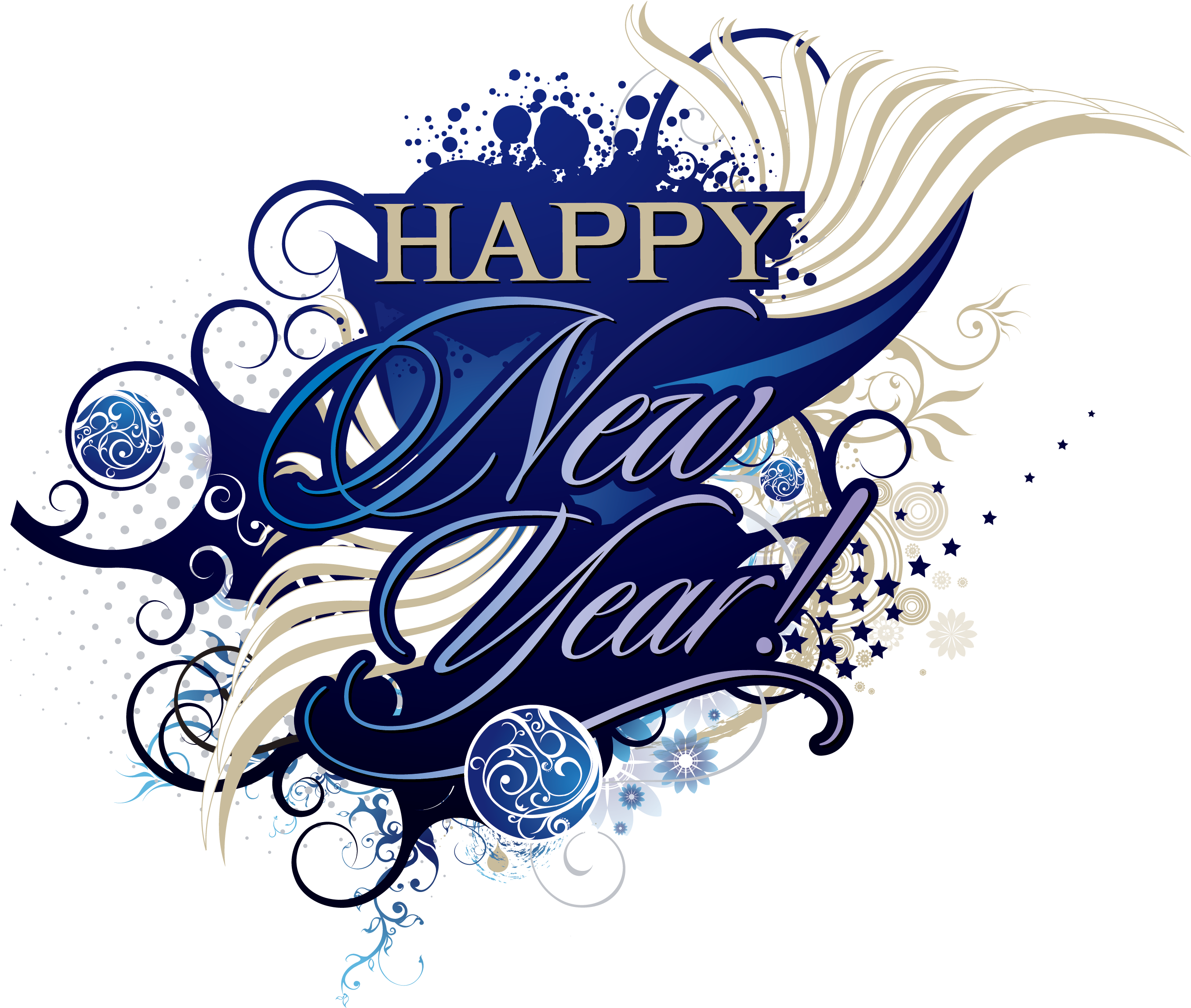 New Years Day New Years Eve Clip Art - New Years Day New Years Eve Clip Art (2953x2953)