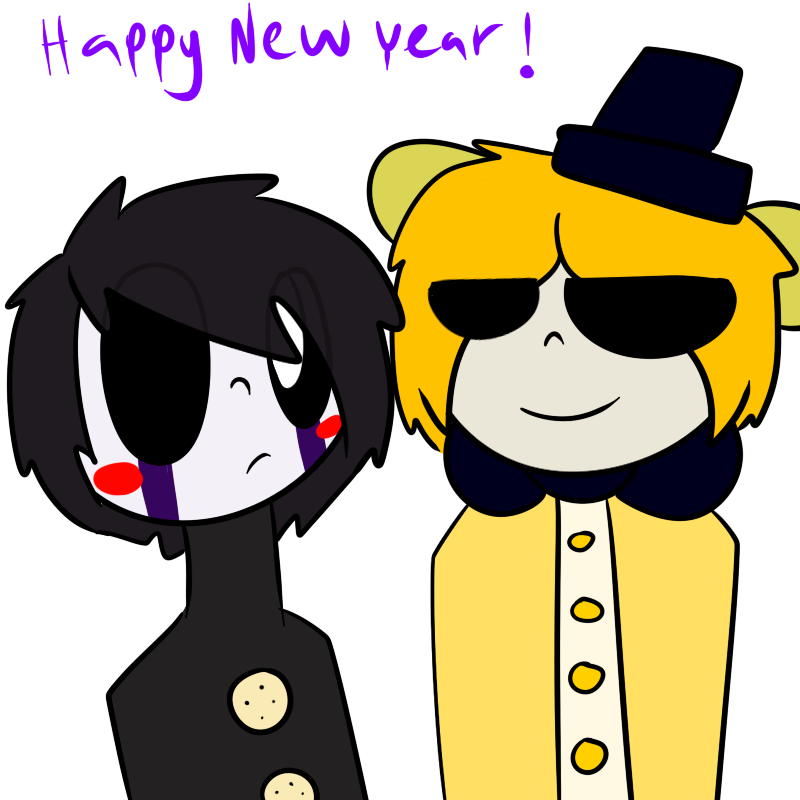 Happy New Year By Thatswhiskytoyou - Cartoon (800x800)