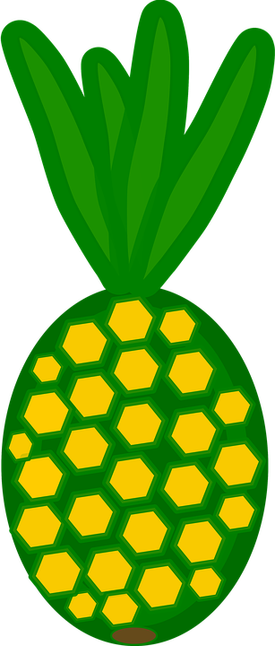 Green Pineapple Cliparts 10, - Pineapple (307x720)
