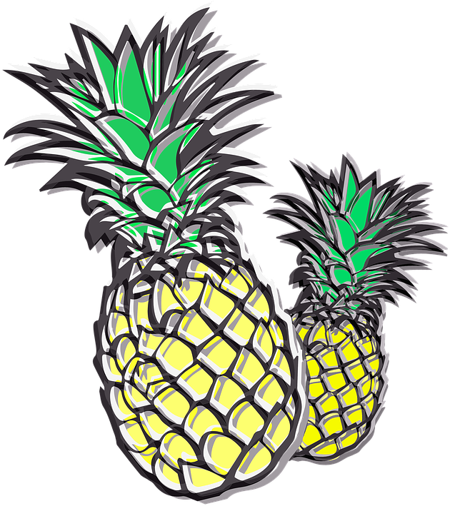 Pineapple Cliparts - Outline Of A Pineapple (791x720)