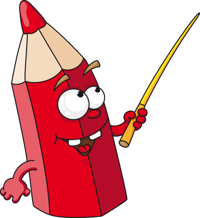 Find This Pin And More On Kinder-clipart By Patriqv - Cute Cartoon Pencils (640x700)