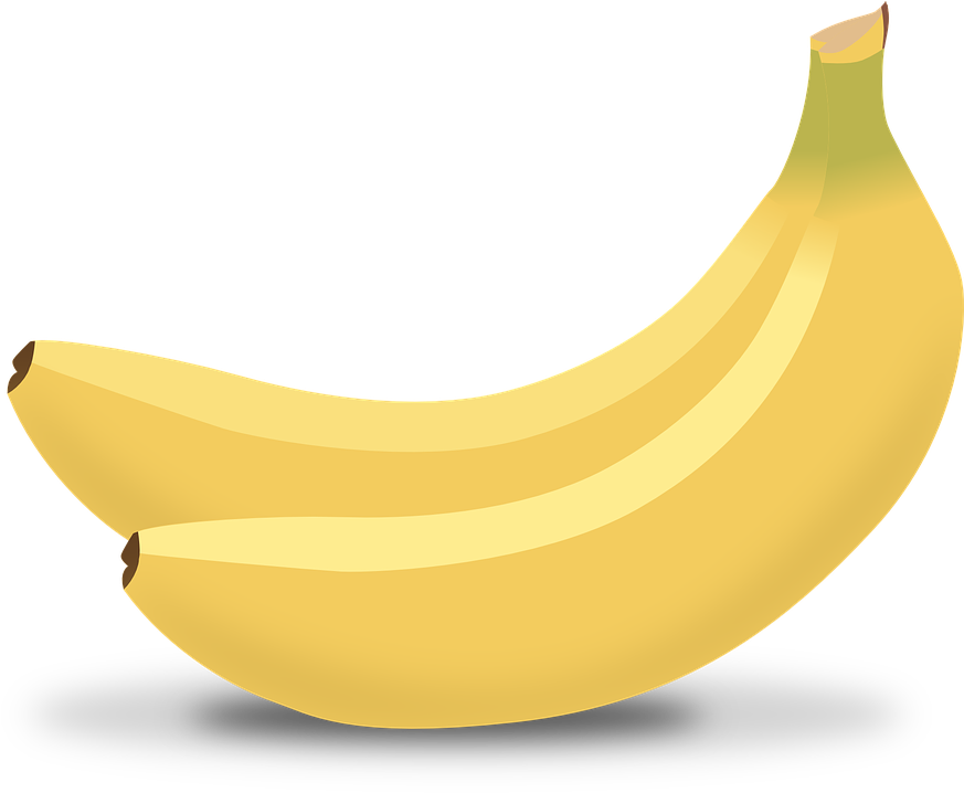 Bananas, Yellow, Tropical, Fruits, Food - Banana Free (883x720)