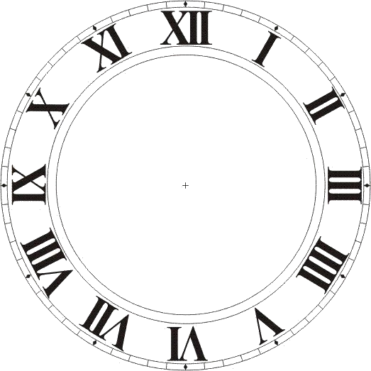 The Chic Technique - Clock Face With Roman Numerals Ks2 (523x523)