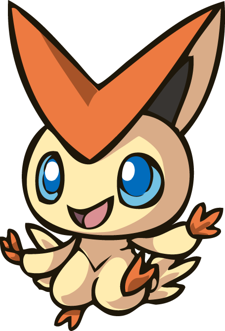 Chibi Victini By Iphysik - Victini Clipart (455x669)