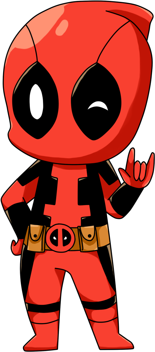Deadpool Hd Clipart - Chibi Deadpool (960x1280)