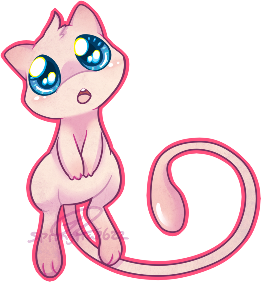 Related Mew Pokemon Clipart - Chibi Pokemon (862x927)