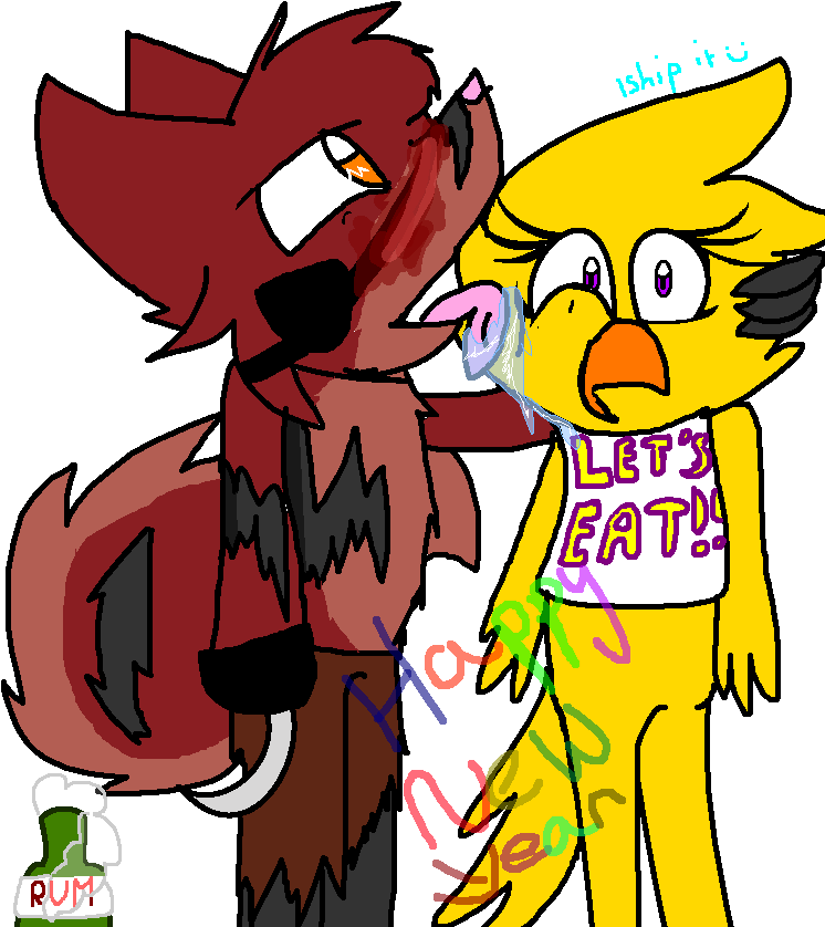 New Years 2015 Fnaf Style By Mrmooseart - Cartoon (802x878)