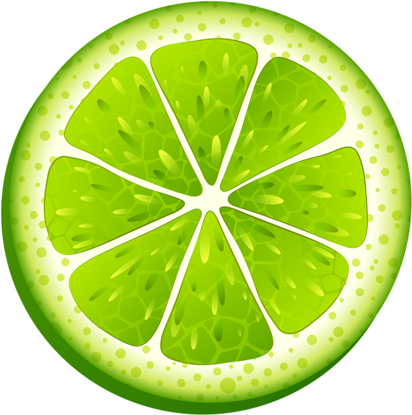 Lime Png Clip Art Transparent Image - Lime Clipart (595x600)