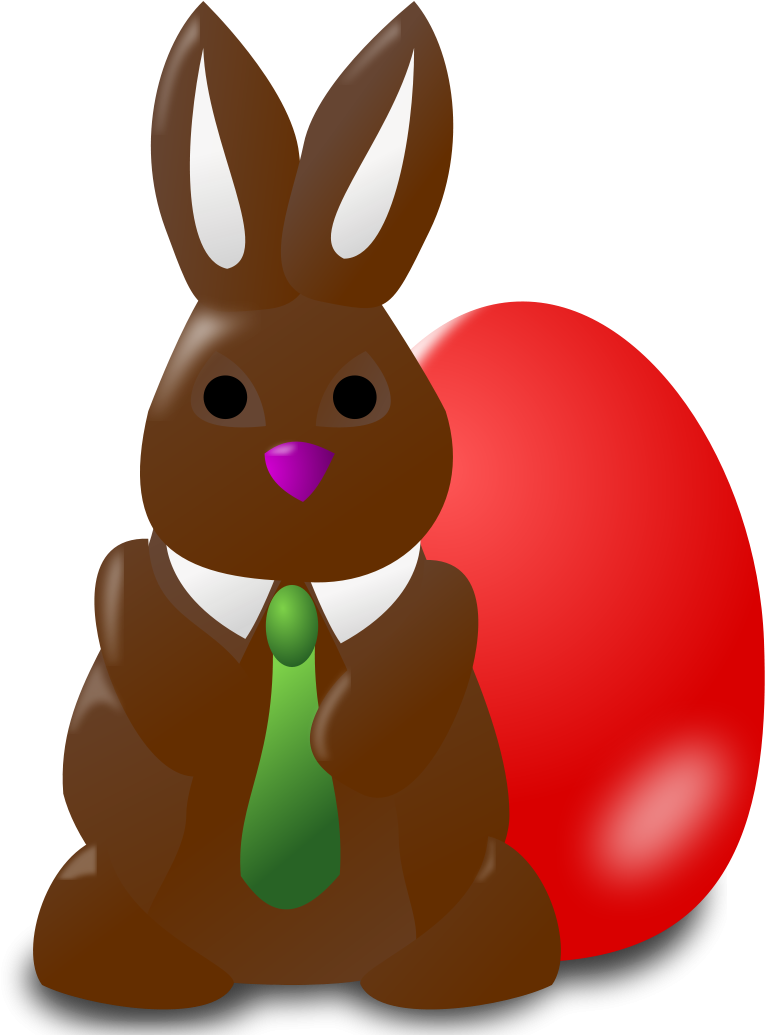 Suklaapupu Ja Punainen Pääsiäismuna - Happy Easter To My Son (2400x2400)