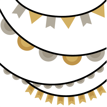 New Year Banners Svg Scrapbook Cut File Cute Clipart - Banner (432x432)