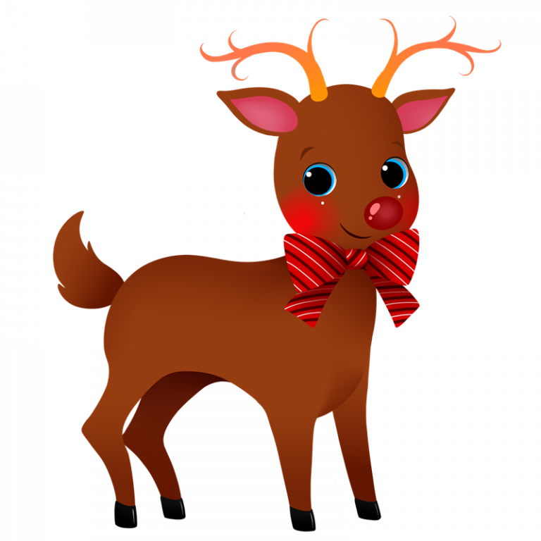 Cute Reindeer Clipart Christmas Reindeer Clipart 6 - Reindeer Clipart (768x768)