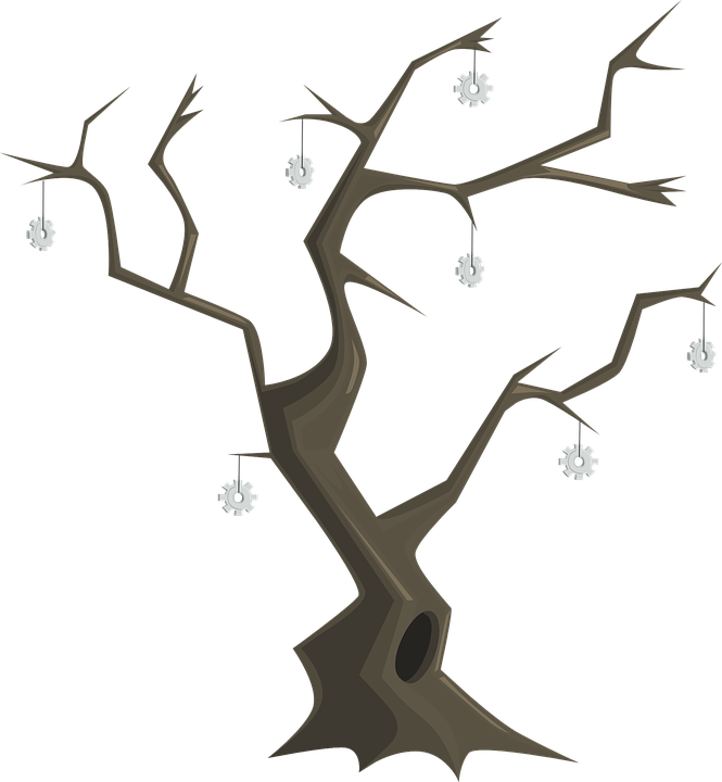 Dead Tree Cartoon 25, Buy Clip Art - Vetor Arvore Seca Png (665x720)