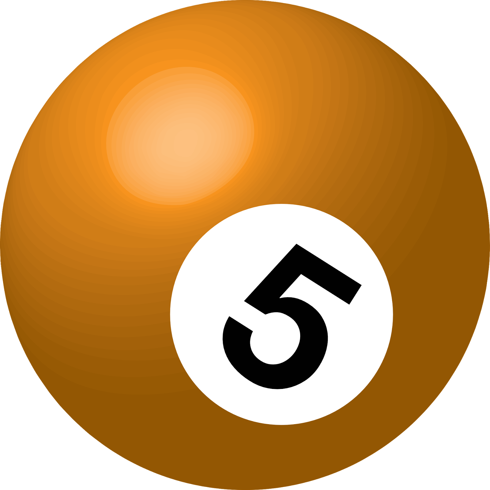 Biljardipallo - Bola Numero 5 (1600x1600)