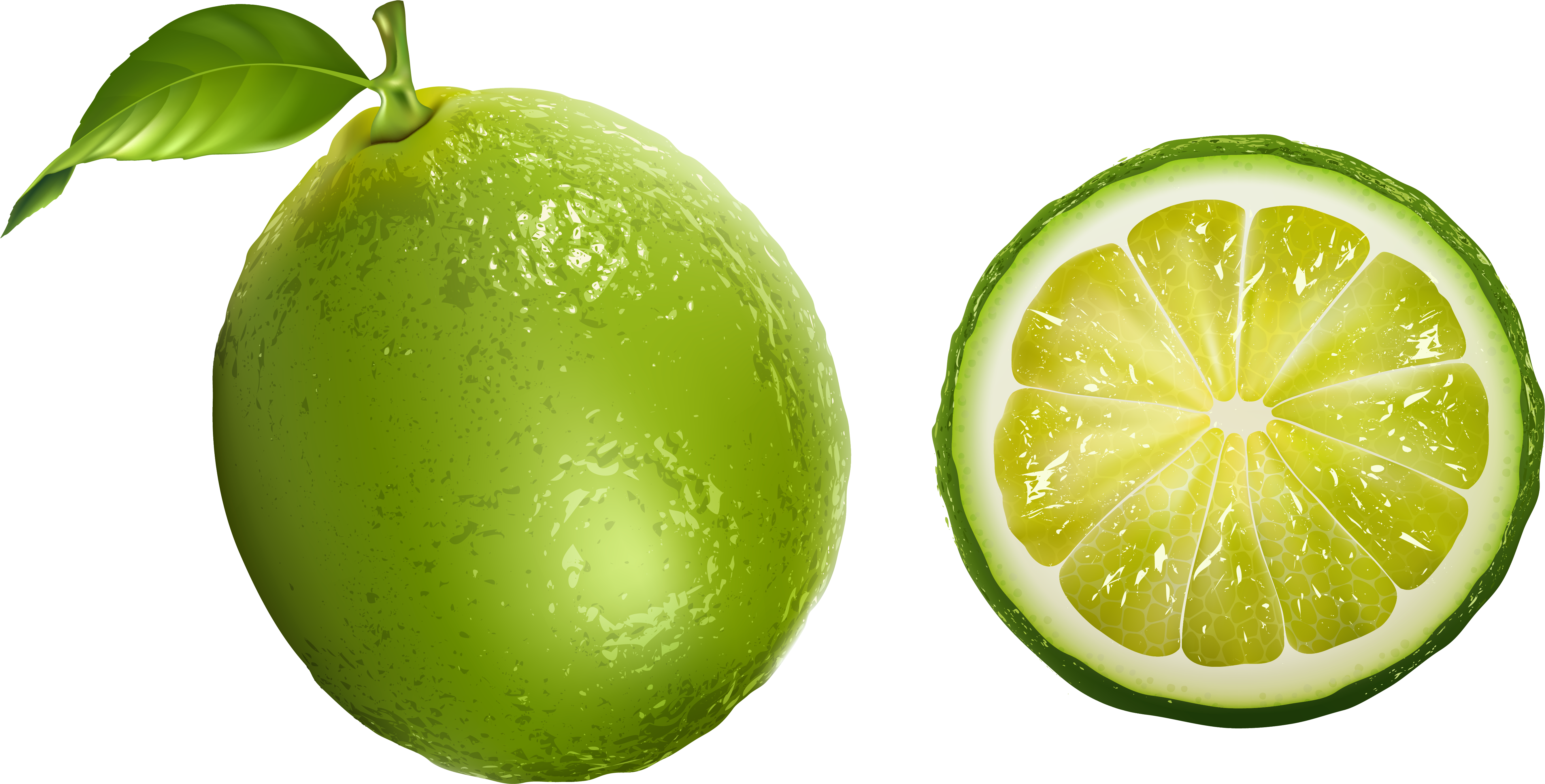 Lemon Clipart Lime - Limon Png (5558x2998)
