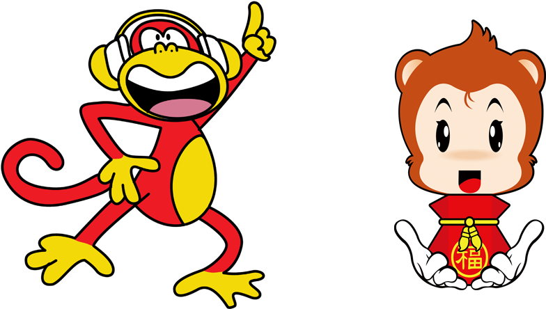 Bainian Chinese New Year Monkey Happiness Lunar New - Bainian Chinese New Year Monkey Happiness Lunar New (890x541)