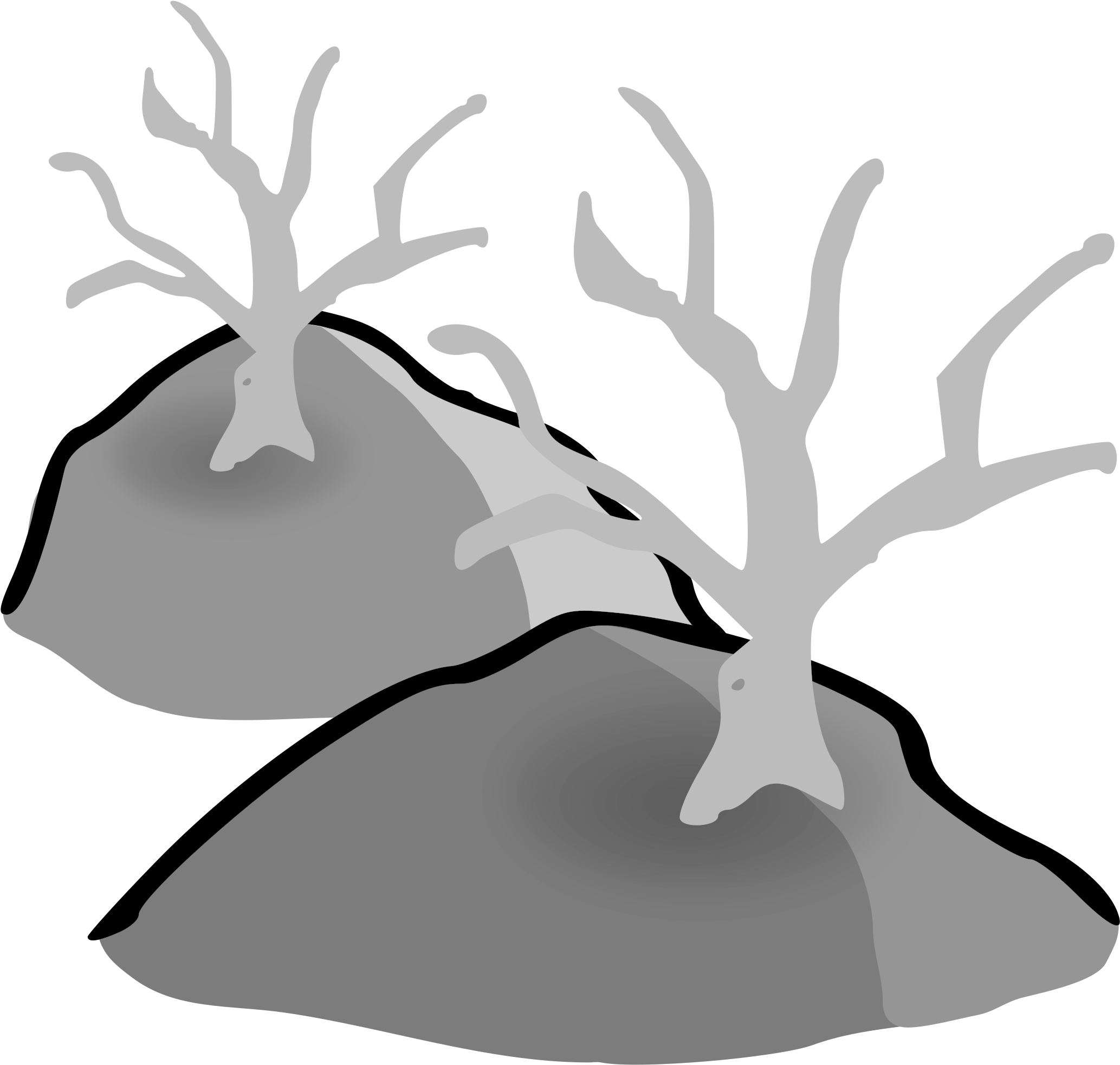 Big Image - Dead Forest Clipart (2400x2400)