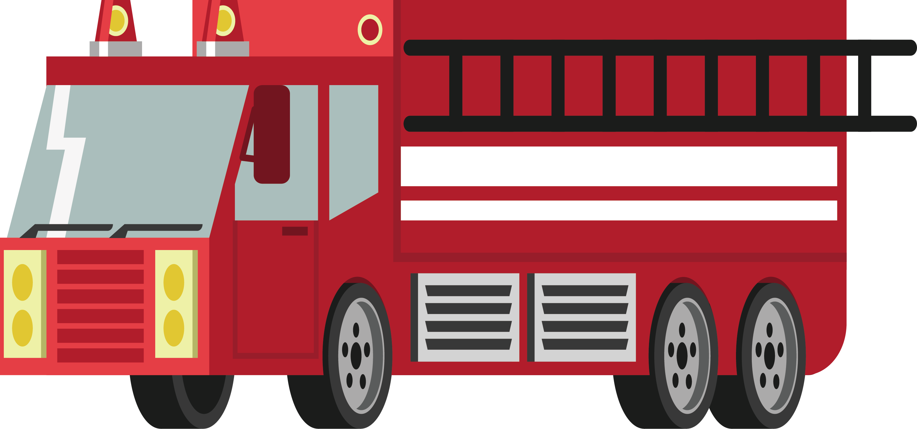 Fire Engine Conflagration Car Icon - Fire Engine Conflagration Car Icon (3131x1467)