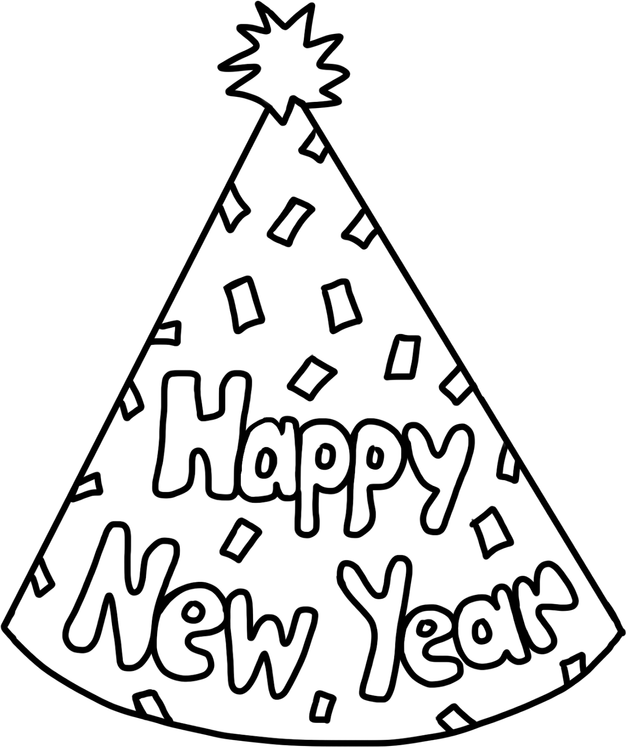 C Amp C Teach First Happy New Year Party Hat Freebie - New Year Party Hat (1376x1600)