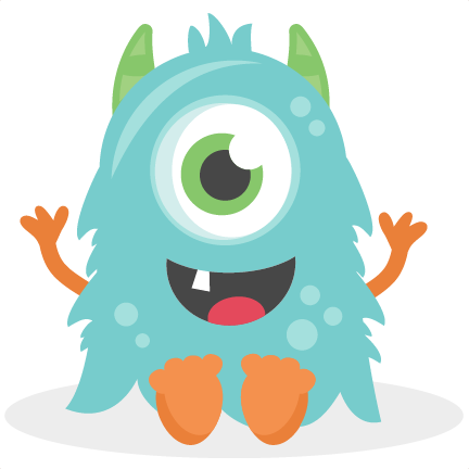 Baby Monster Svg Scrapbook Cut File Cute Clipart Files - Baby Monster (432x432)