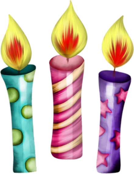 Bougies D'anniversaire Png - Bougie Anniversaire Png (440x570)