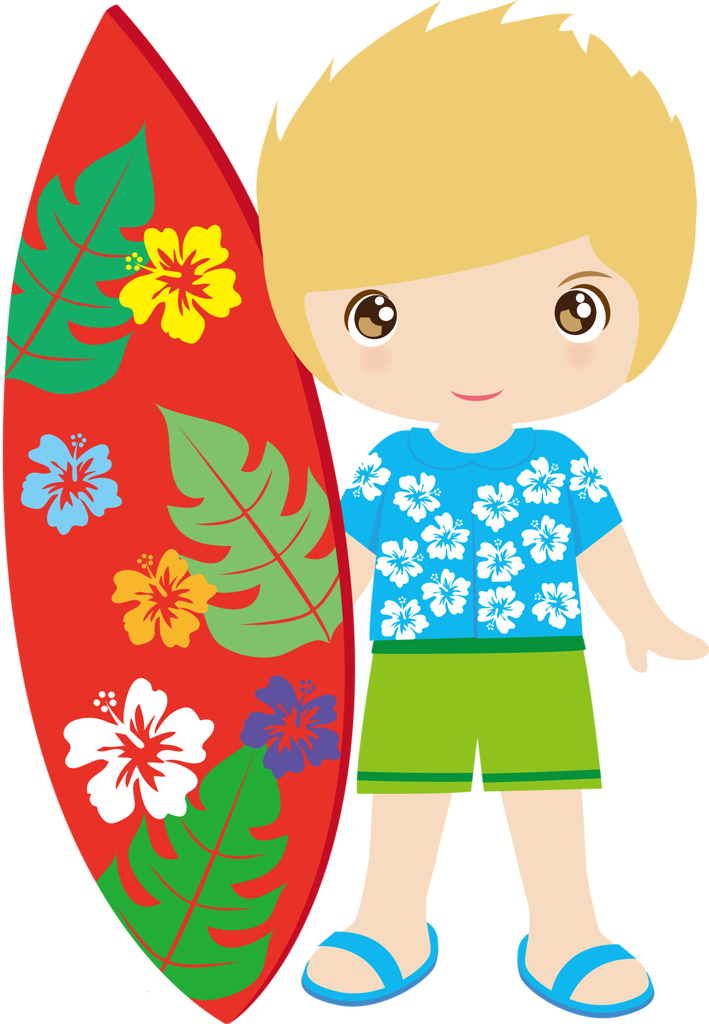Cg050 05 Summer Theme Clip Art - Hawaiian Boy Png (709x1024)