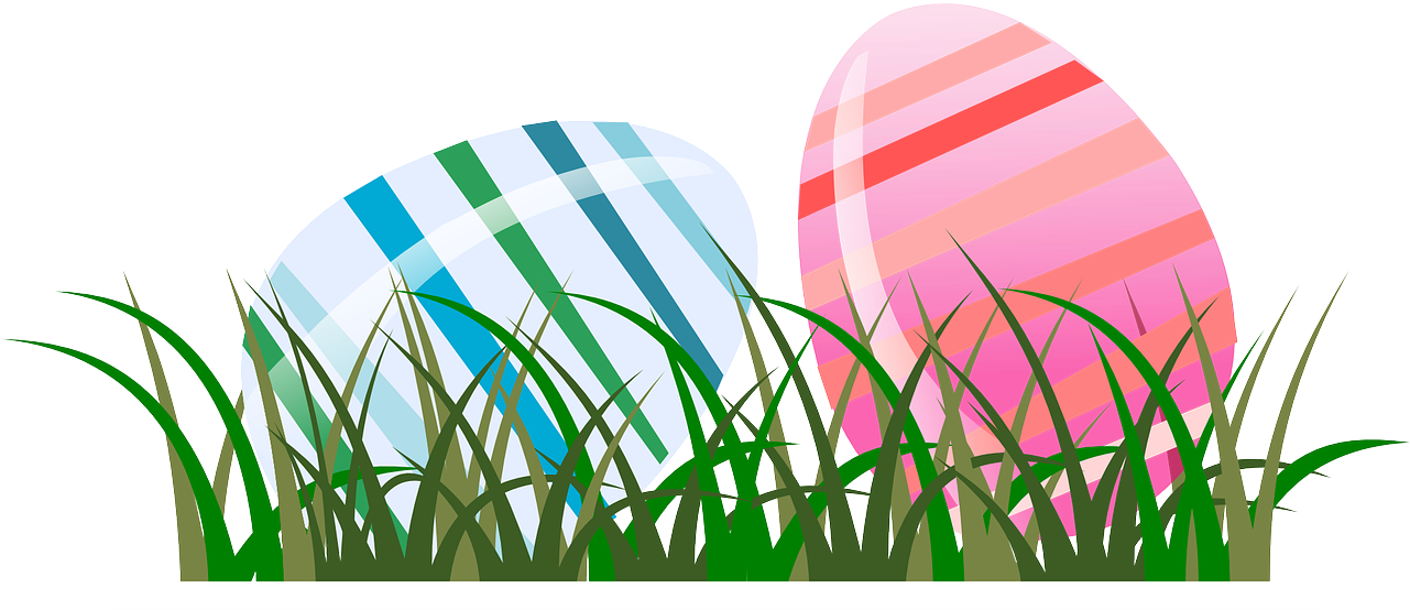 Le Printemps Est De Retour - Easter Eggs Clipart Png (1280x640)