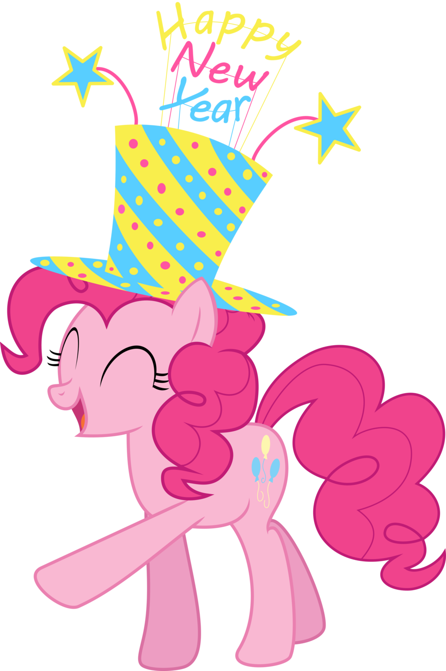Pinkie Pie's New Year Spirit- New Years Collab By Emedina13 - New Year (900x1353)