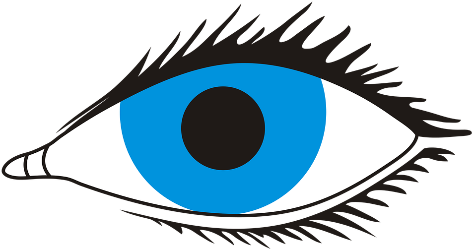 Auge Clipart Schwarz Weiß - Eye With No Background (1426x750)