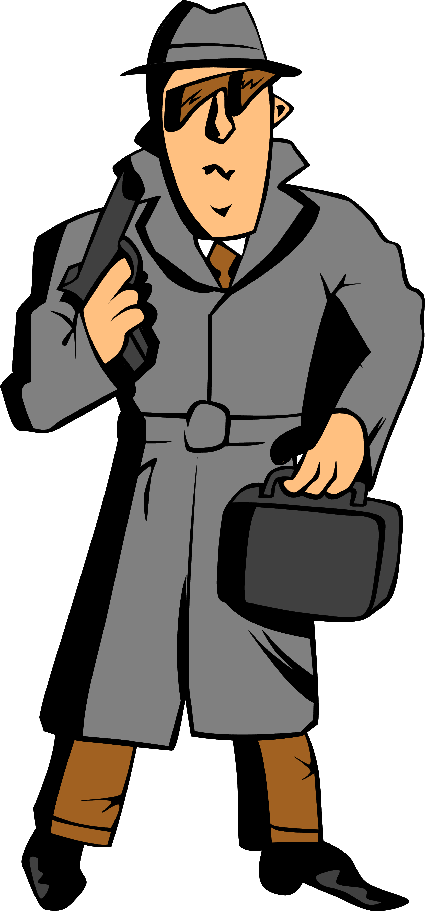 Spy Cartoon Clipart - Spy Clipart (1667x3568)