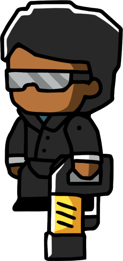 Winsome Secret Agent Clipart Image Male Png Scribblenauts - Cartoon (418x886)